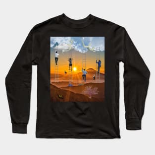 I SEE WE ALL CLIMB UP TO THE CLOUDS Long Sleeve T-Shirt